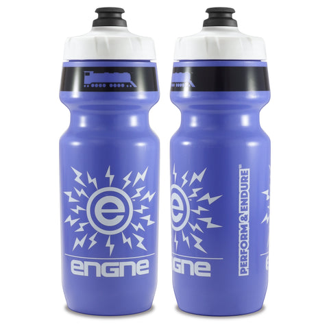 NGN Sport High Performance Bike Water Bottles 21 oz | Silver Iridescent & Black (2-Pack)